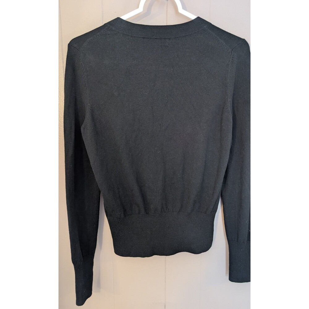 Banana Republic Women’s Silk Cotton Cashmere Black Cardigan Sweater Size Small - Picture 4 of 6